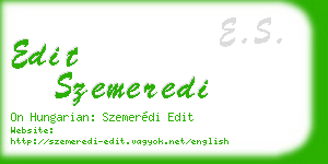 edit szemeredi business card